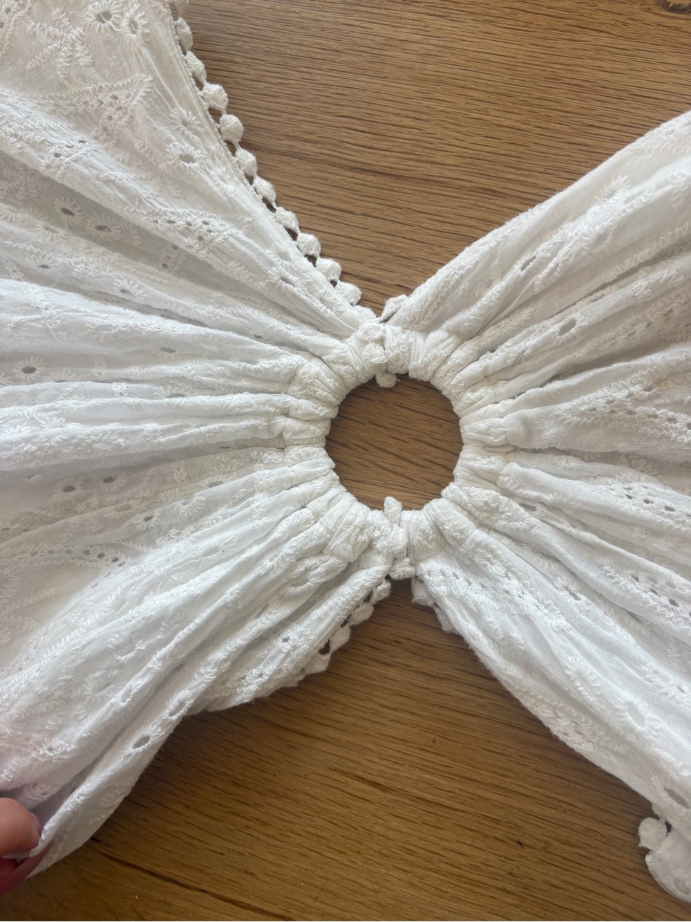 Petal & Pup White Eyelet Maxi Dress with Cutout Detail - Picture 4 of 8